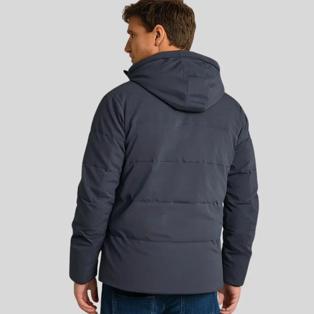 Optew Men’s Warm Fleece-Lined Outdoor Jacket with Hood