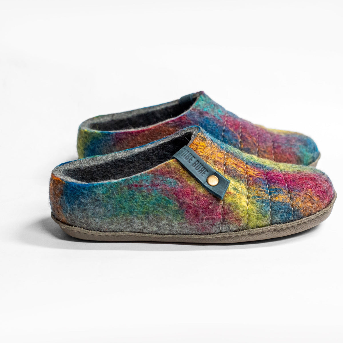 SEMI-Rainbow/Grey COCOON Slip-On Slippers