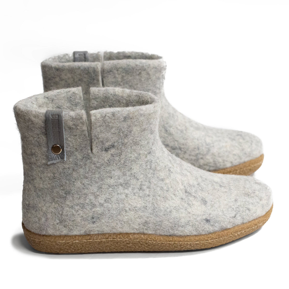 Women's Light Gray WOOBOOTS Wool Slippers