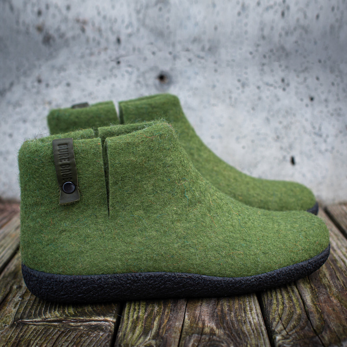 Women's Olive WOOBOOTS Wool Slippers