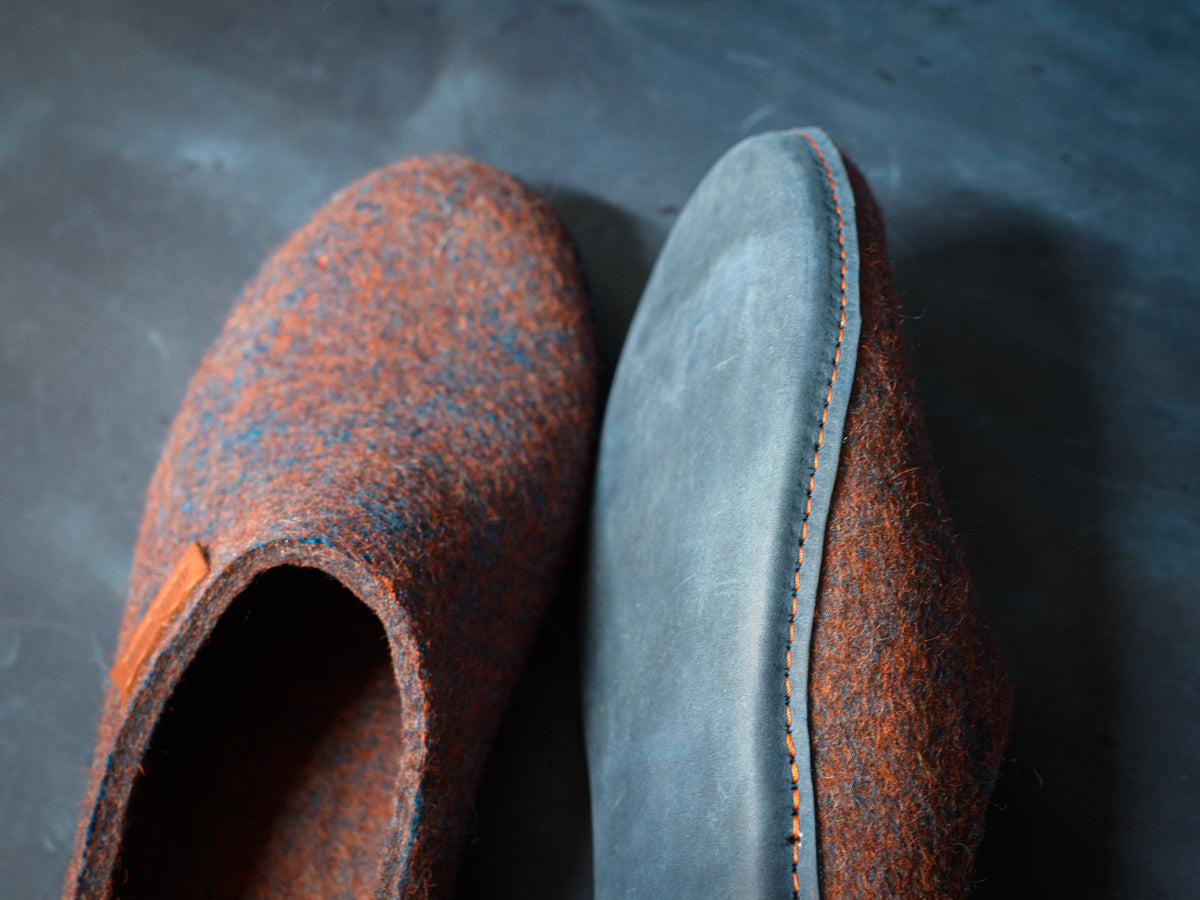 Men's Rusted Mix Classic Wool Slippers