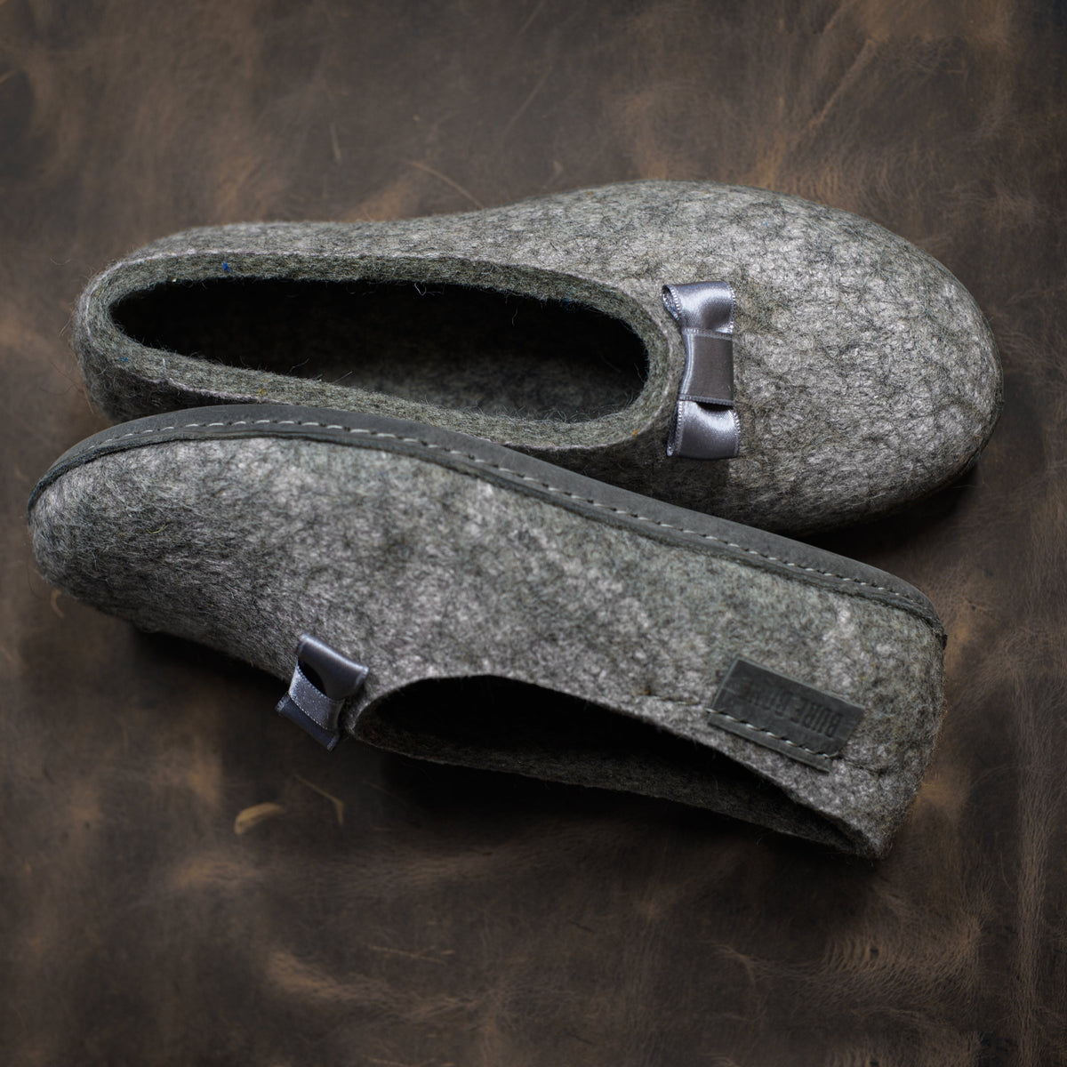 MARGOT Forest Green Customisable Ballerina Slippers