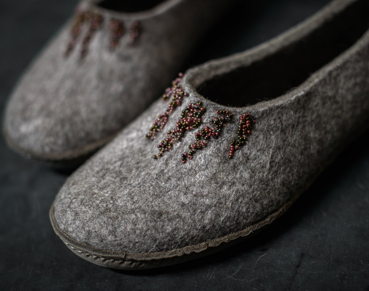 MARGOT Forest Green Customisable Ballerina Slippers