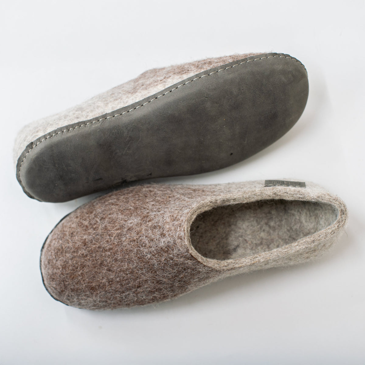 Men's OBRE Alpaca Wool Clog Slippers
