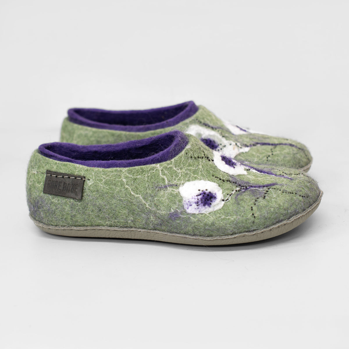 Viola 2in1 Handcrafted Wool Slippers