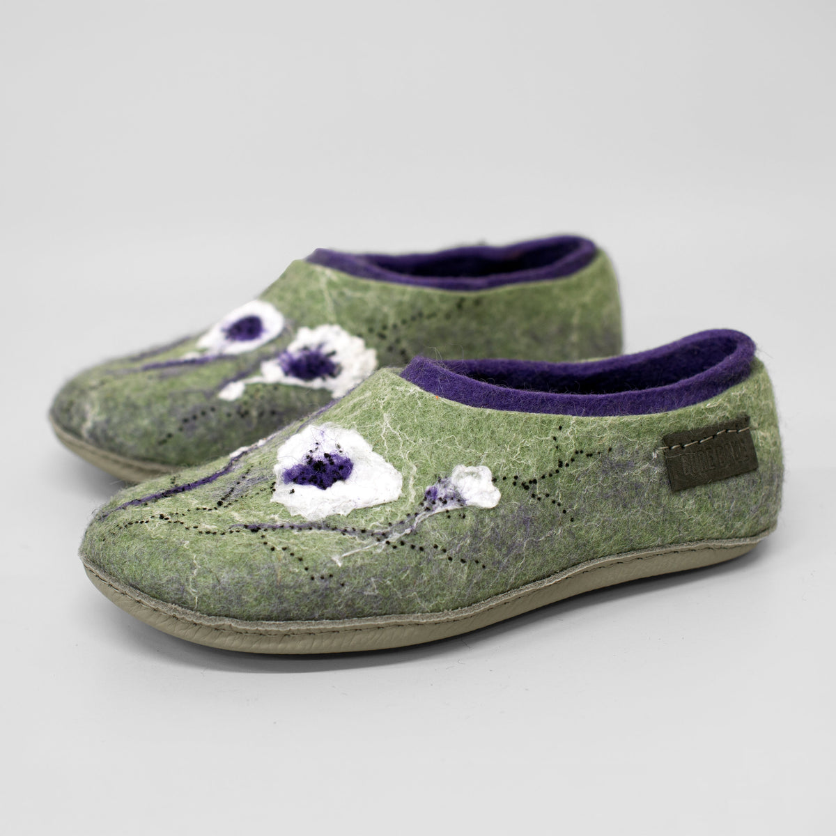 Viola 2in1 Handcrafted Wool Slippers