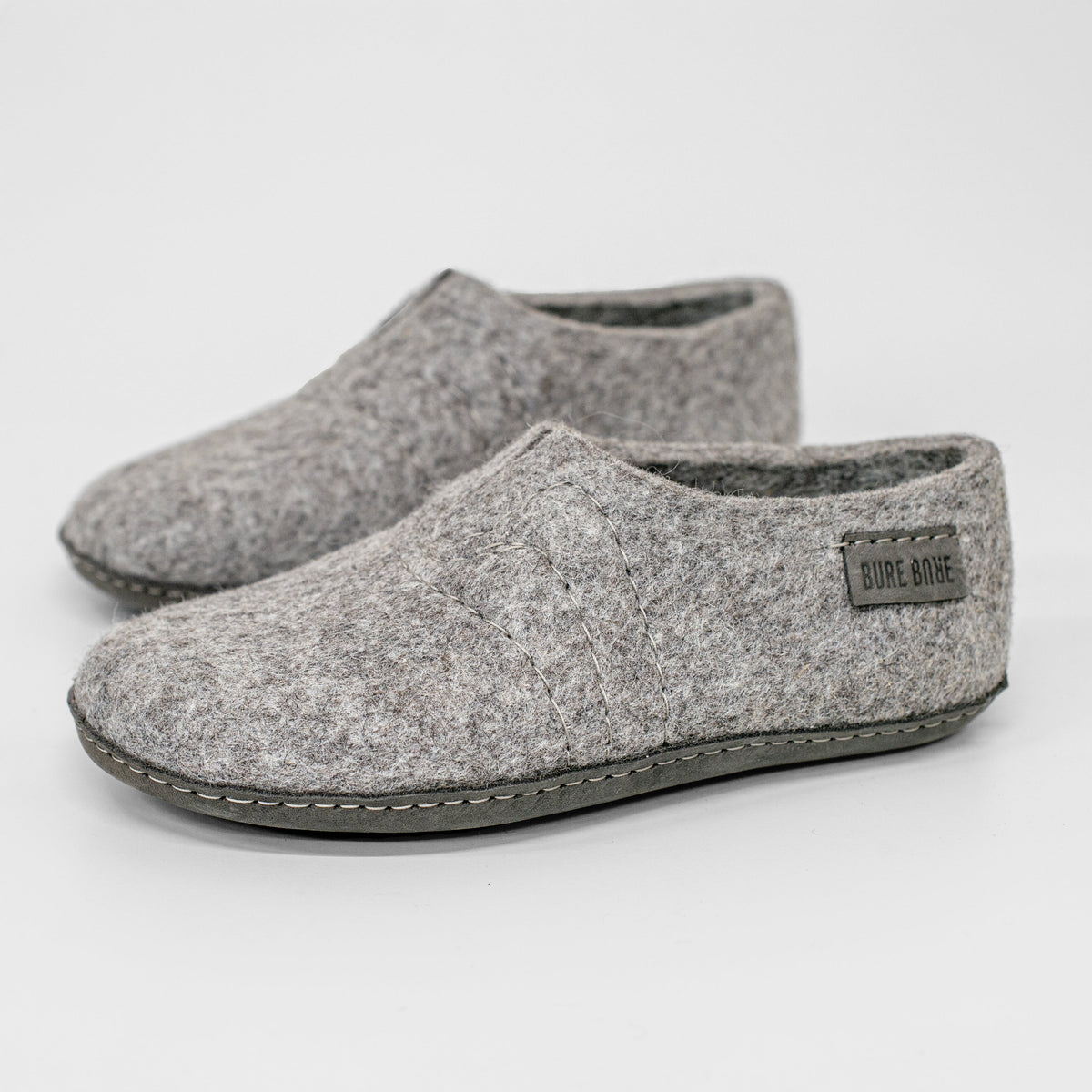 Gray COCOON Clogs for High Instep & Wide Feet