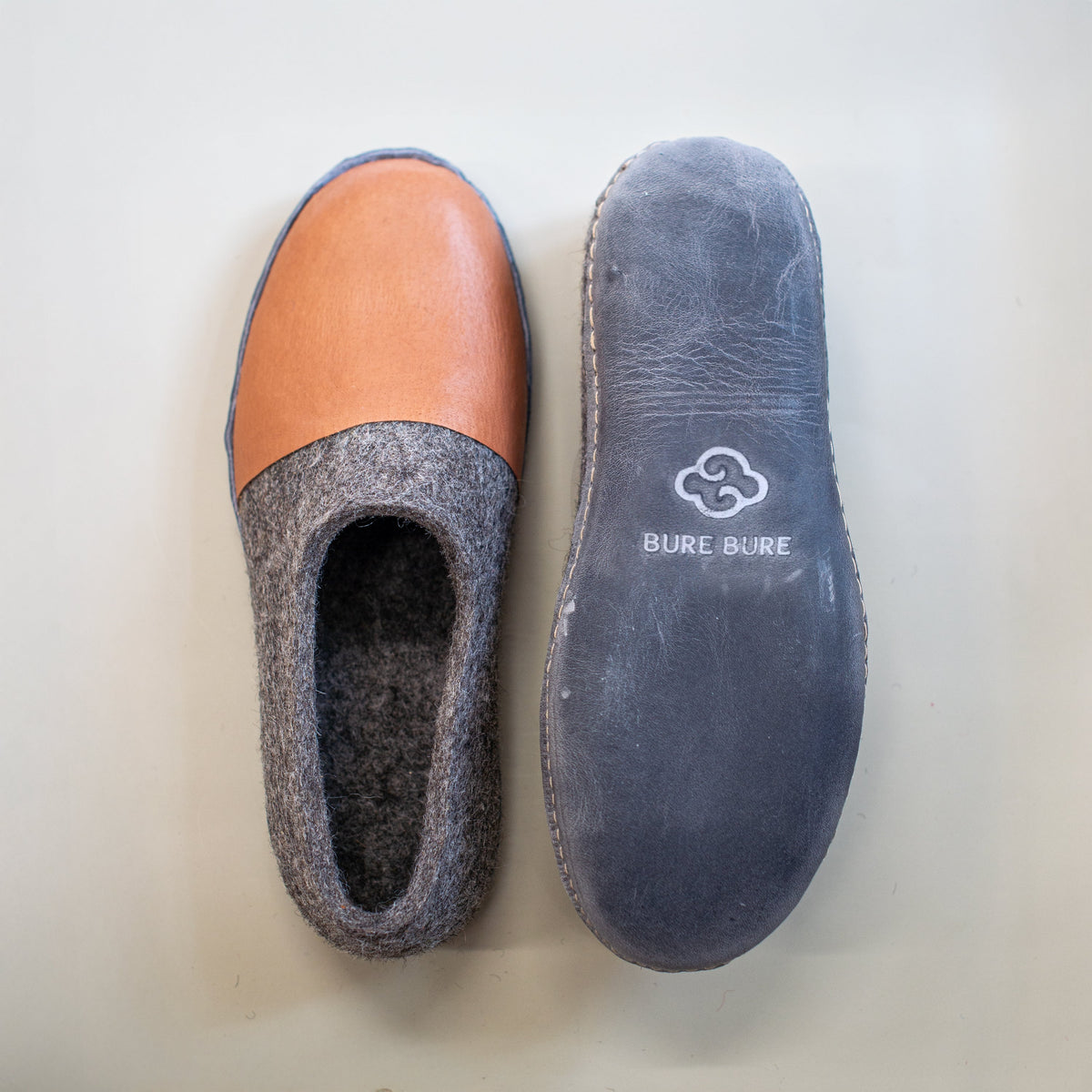 Women's Grey WOOCAPS Felted Wool Clogs