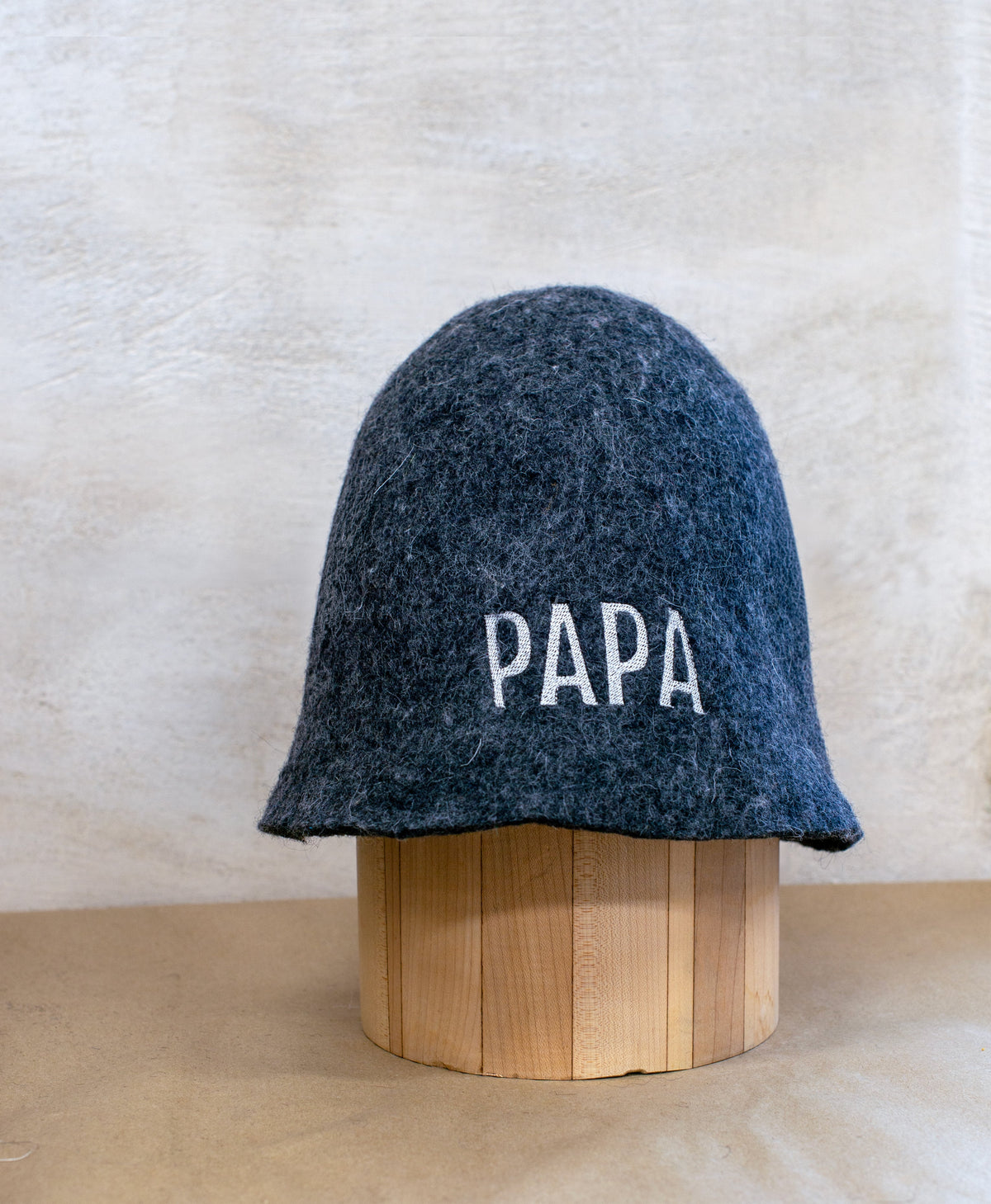 Soft Felted Wool Sauna Hat - Custom Name Personalization