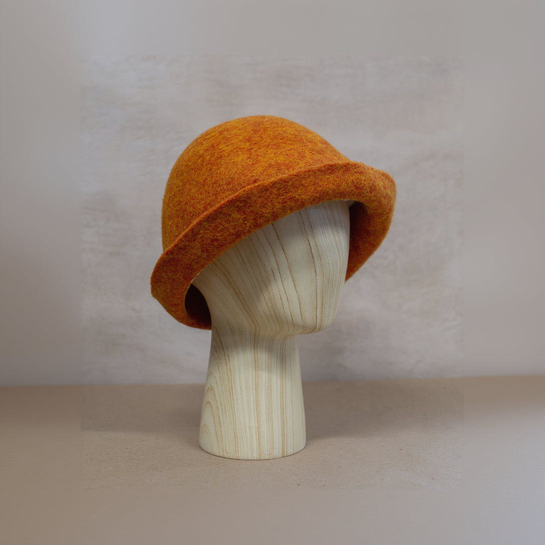 Soft Felted Wool Sauna Hat - Custom Name Personalization
