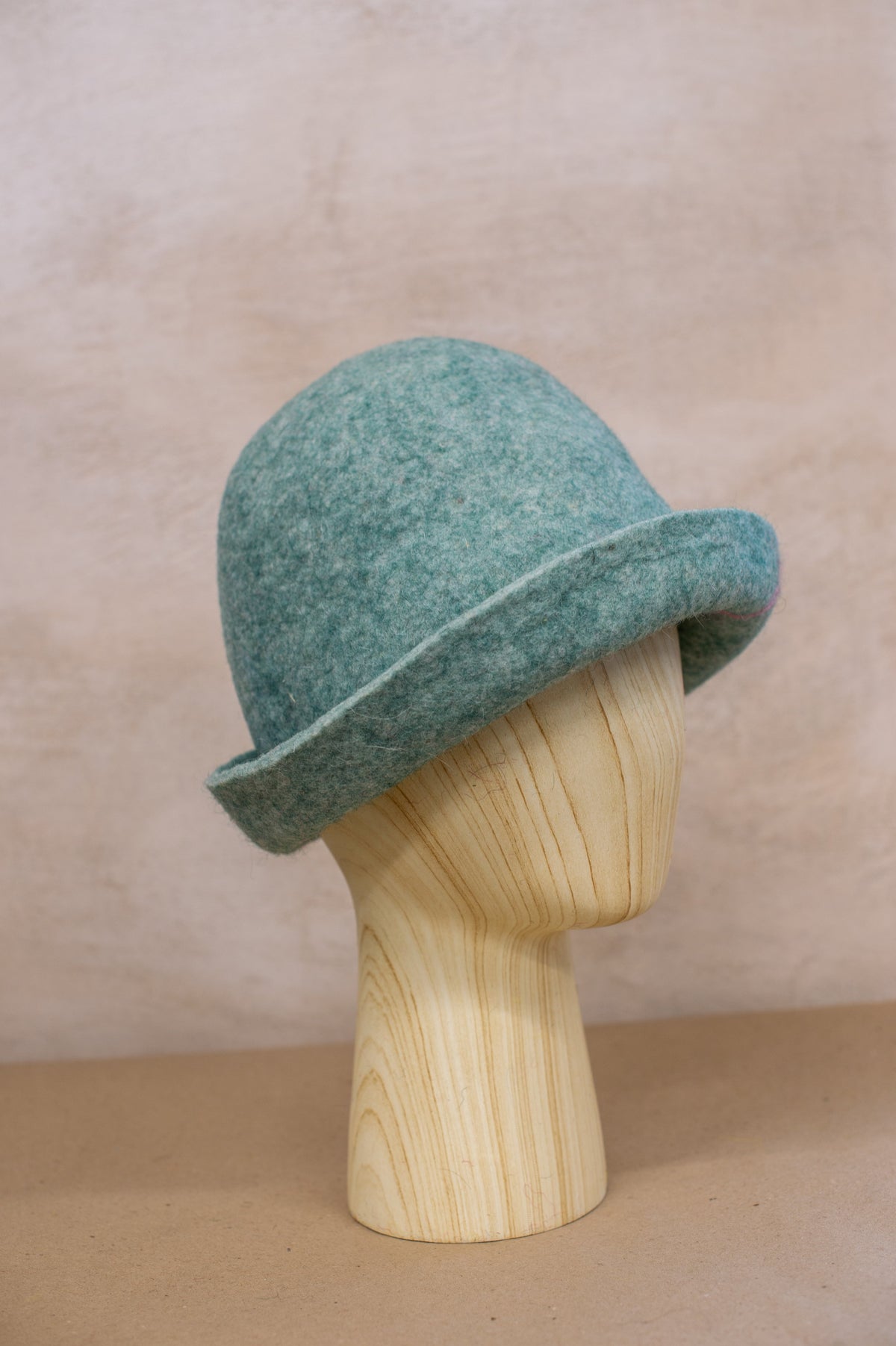 Medium-Coarse Felted Wool Sauna Hat - Custom Name