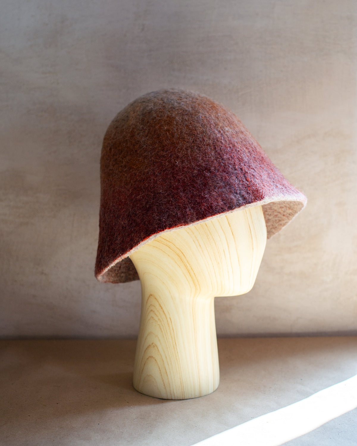 Thicker Double-Sided Felted Wool Sauna Hat - Custom Name