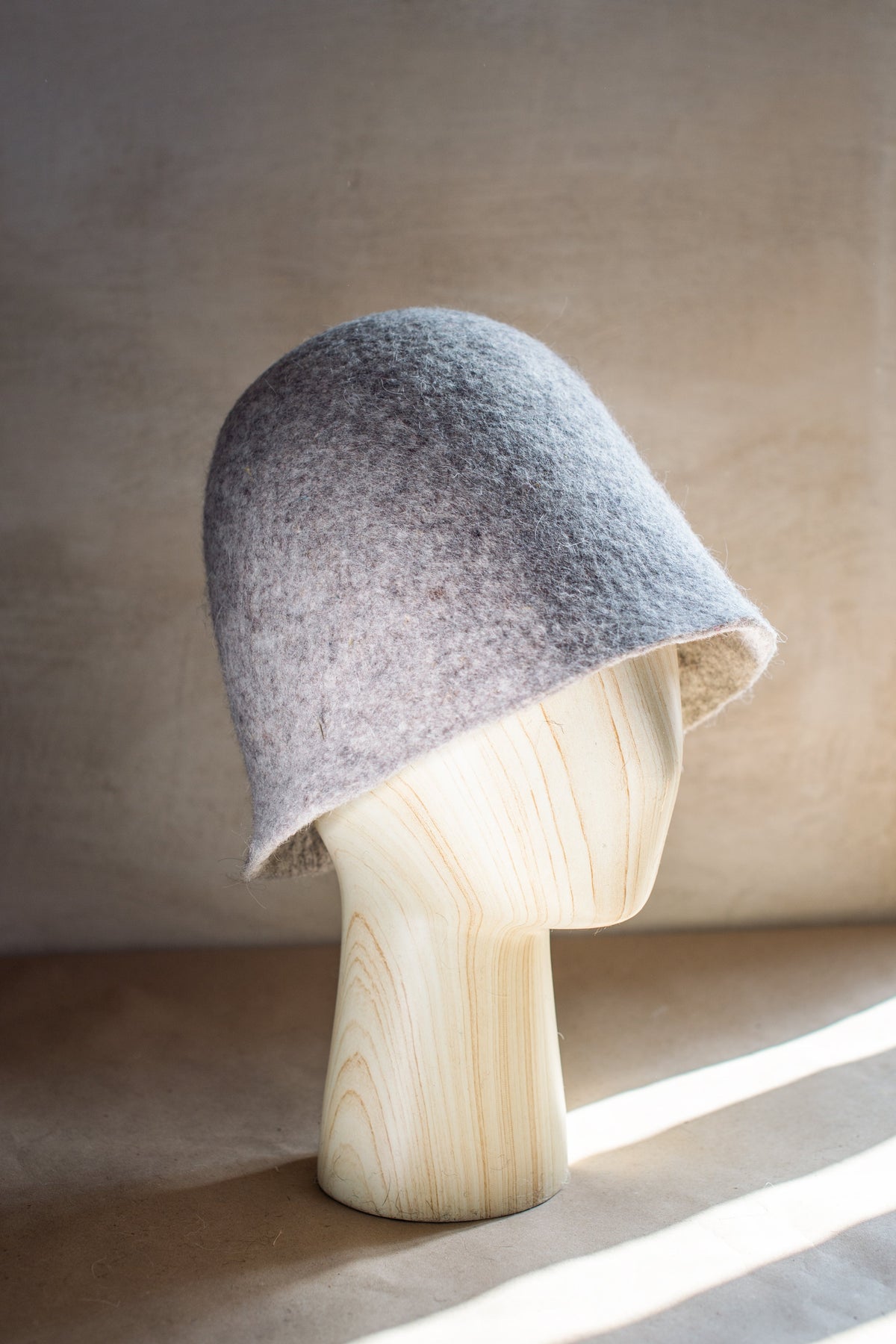 Soft Felted Wool Sauna Hat - Custom Name Personalization
