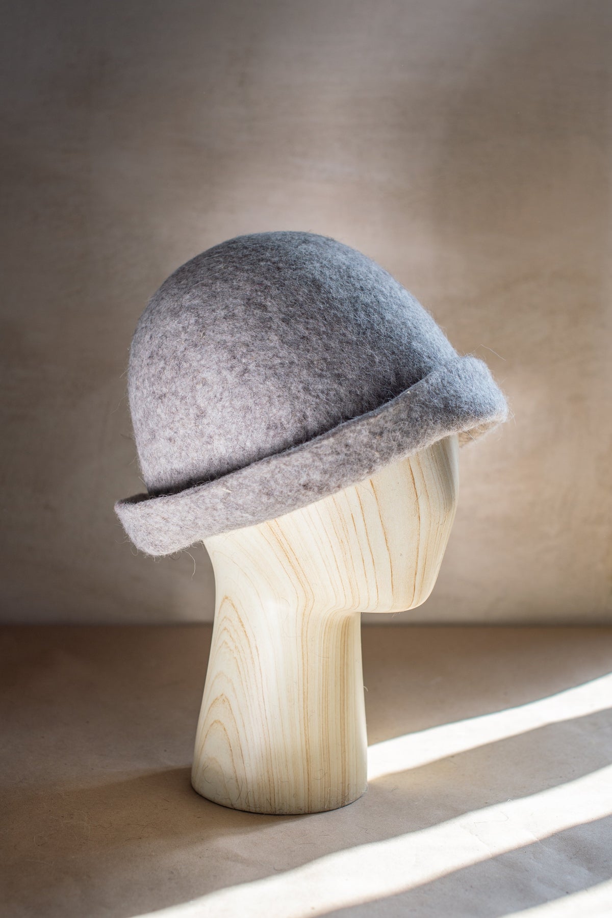 Soft Felted Wool Sauna Hat - Custom Name Personalization