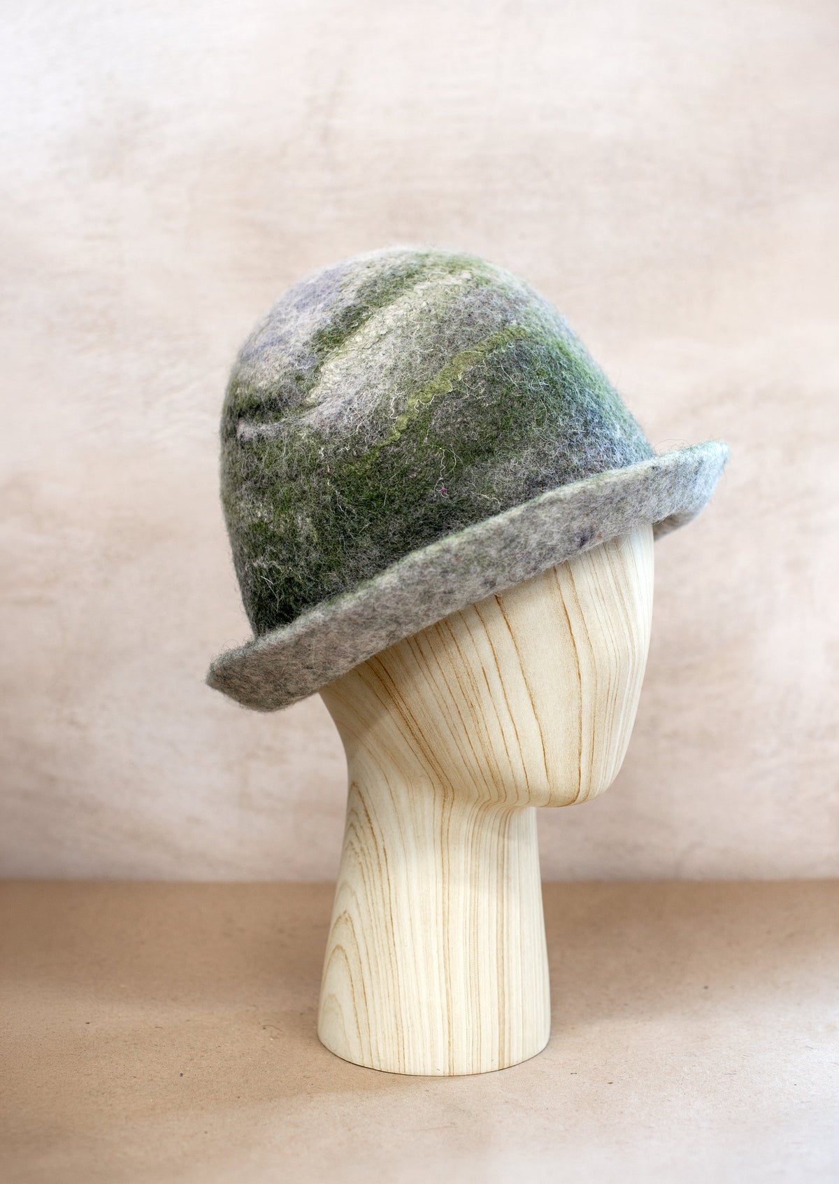 Thicker Double-Sided Felted Wool Sauna Hat - Custom Name
