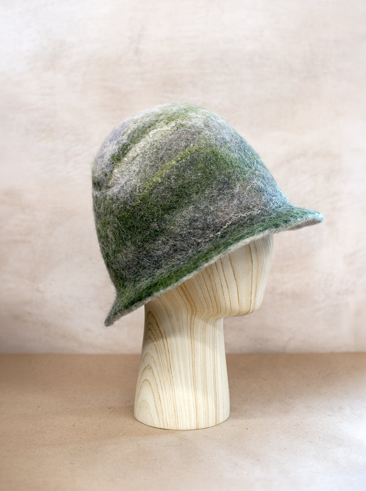 Thicker Double-Sided Felted Wool Sauna Hat - Custom Name