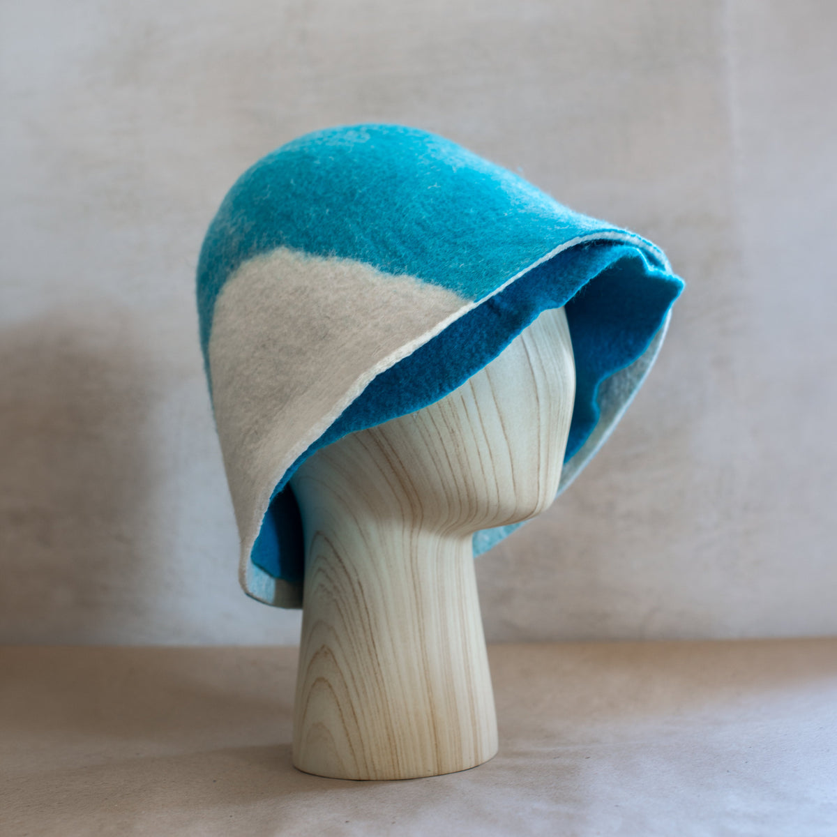 Extra Fine Merino Wool Reversible Sauna Hat