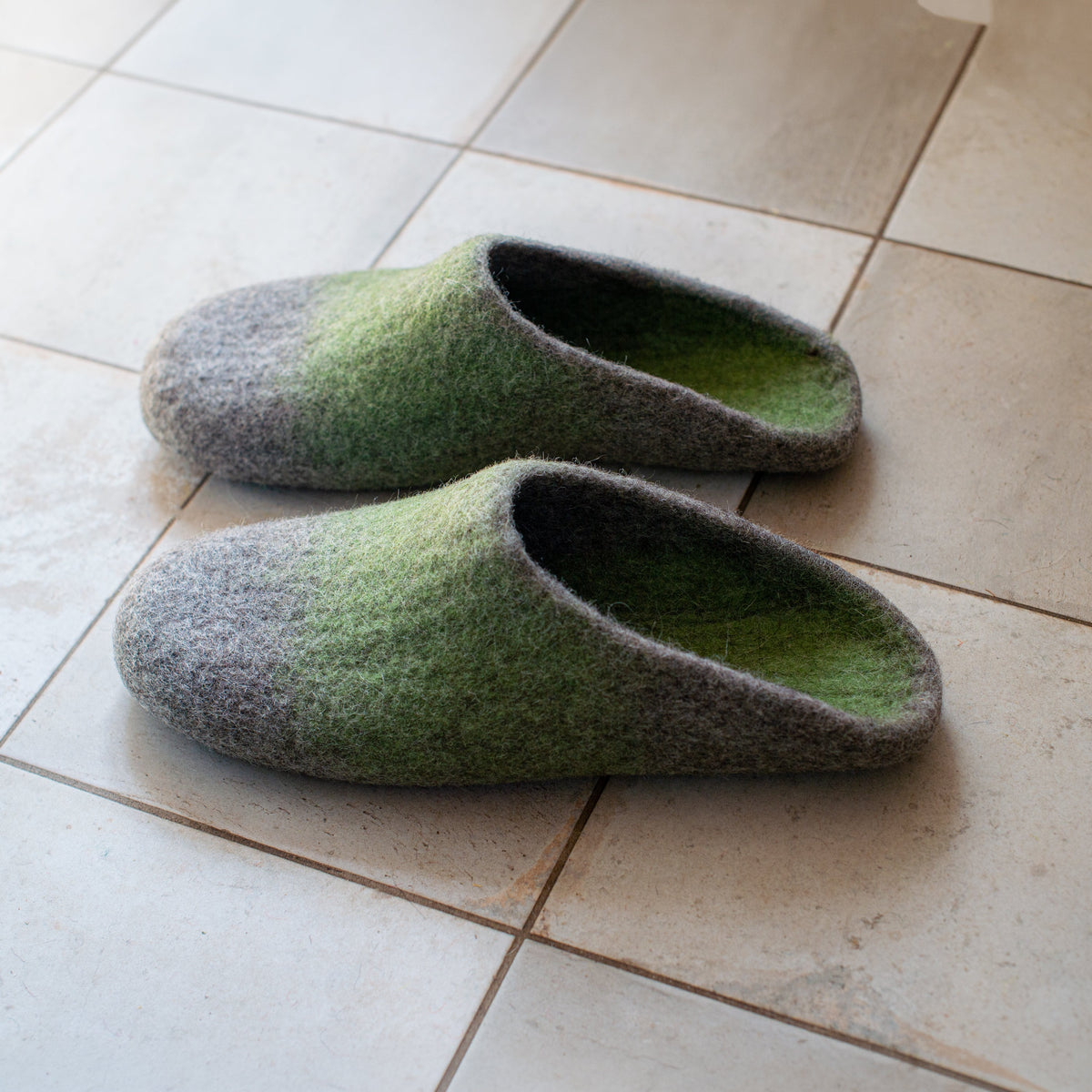 Men's Slip-On Felted Wool Slippers