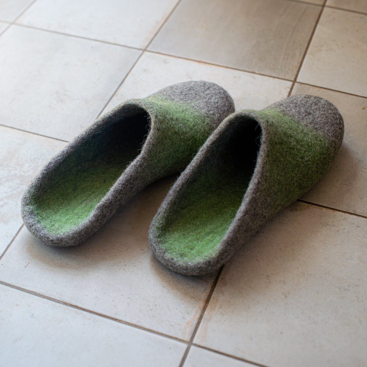 Men's Slip-On Felted Wool Slippers