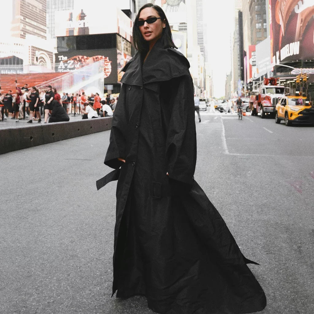 NYC 2026 Gal Gadot Black Coat