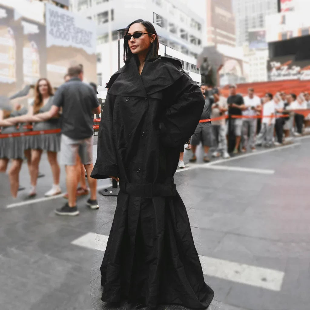 NYC 2026 Gal Gadot Black Coat