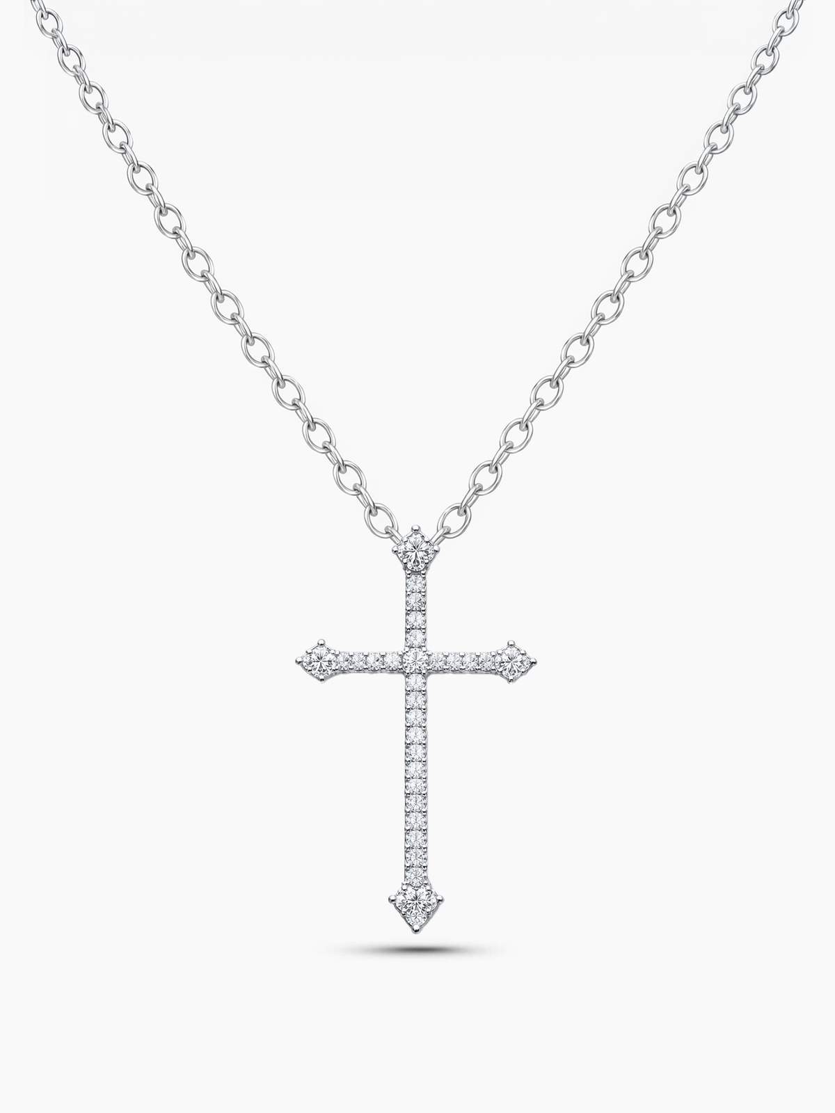 925 Sterling Silver Classic Cross Necklace