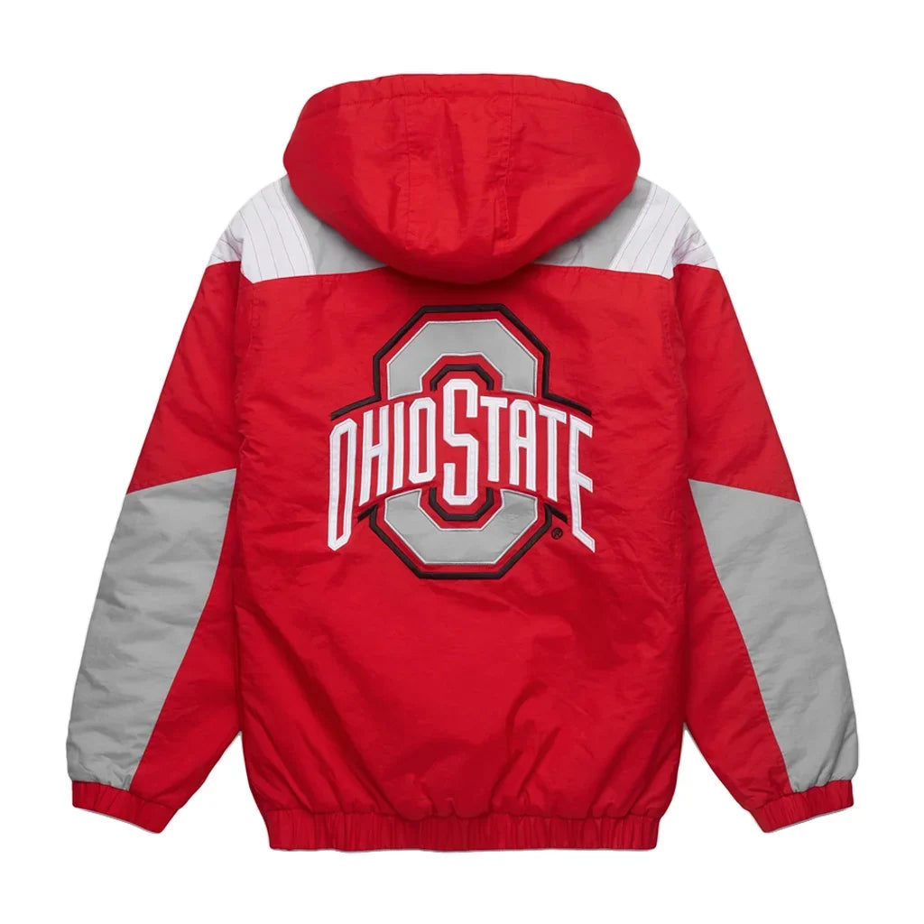 Ohio State Red Half-Zip Jacket