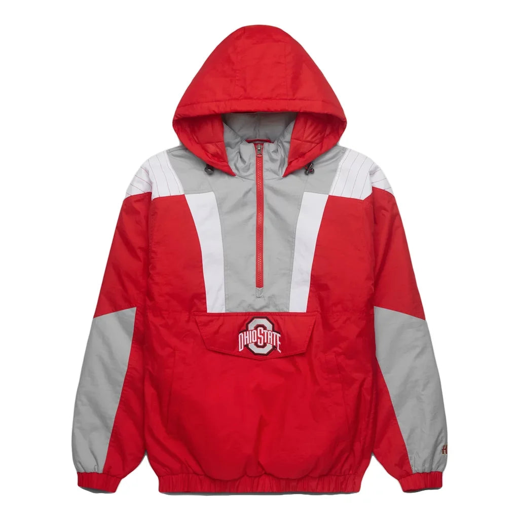 Ohio State Red Half-Zip Jacket