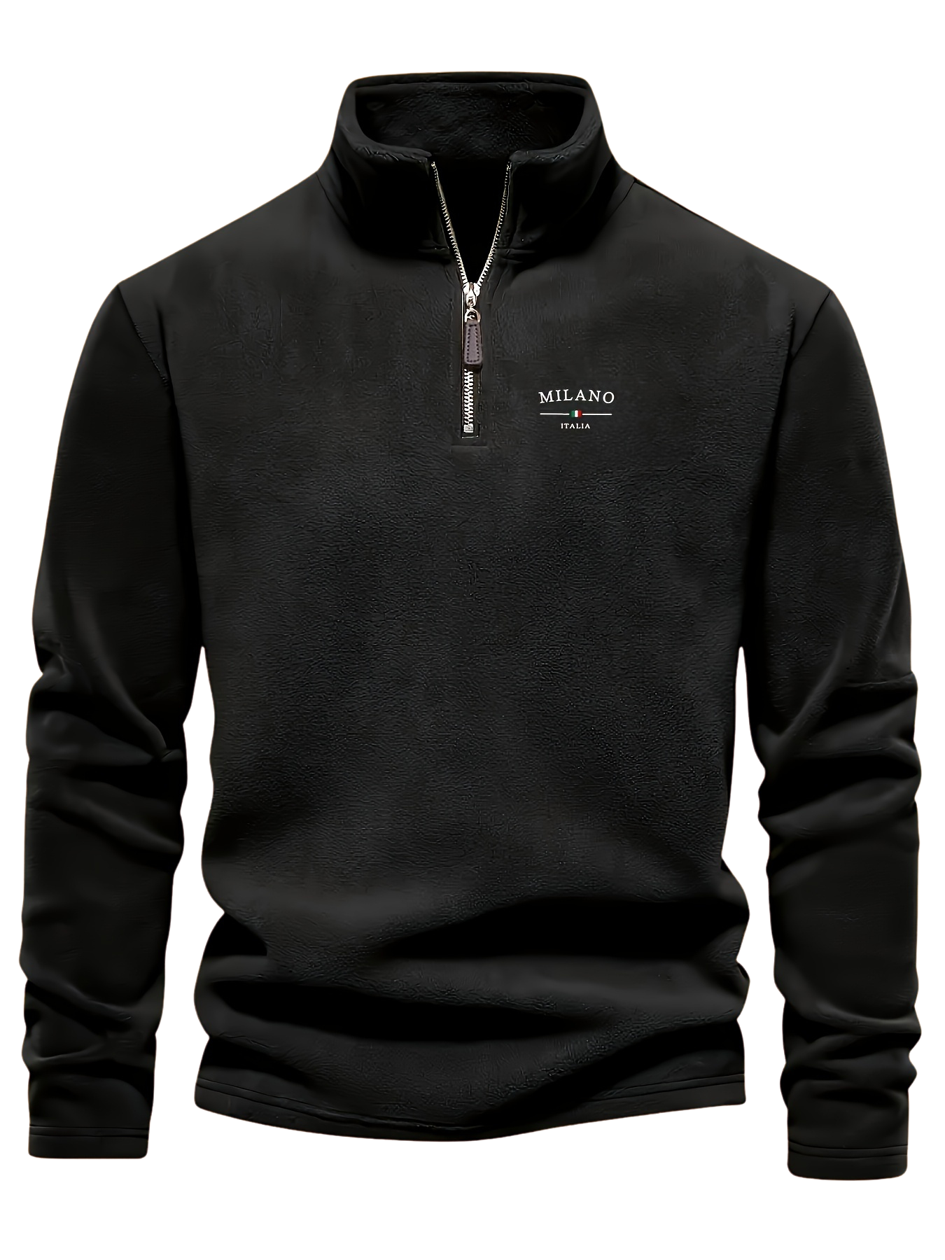 Optew Men’s Fleece Zip Henley Sweatshirt