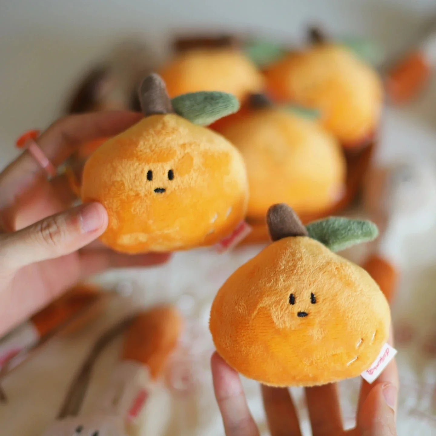 Daily White - Orange Bag Charm