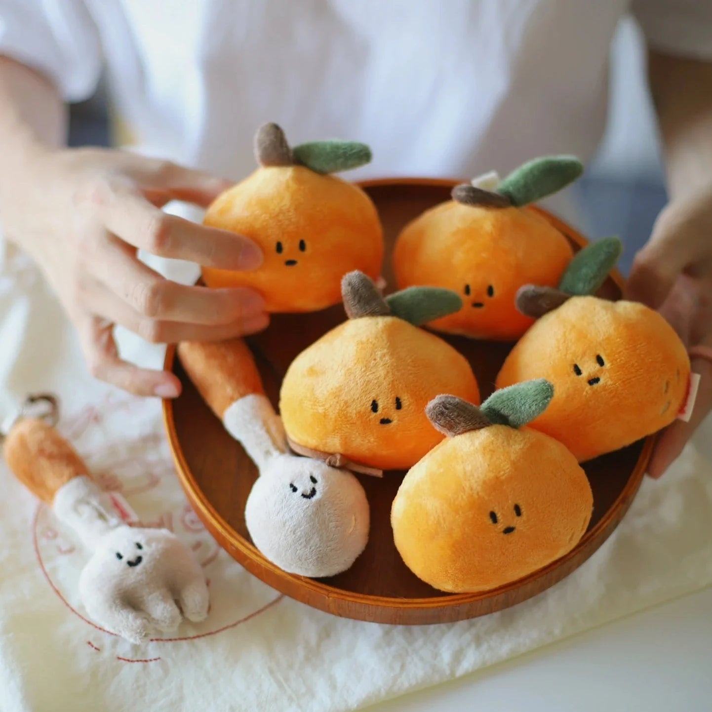 Daily White - Orange Bag Charm