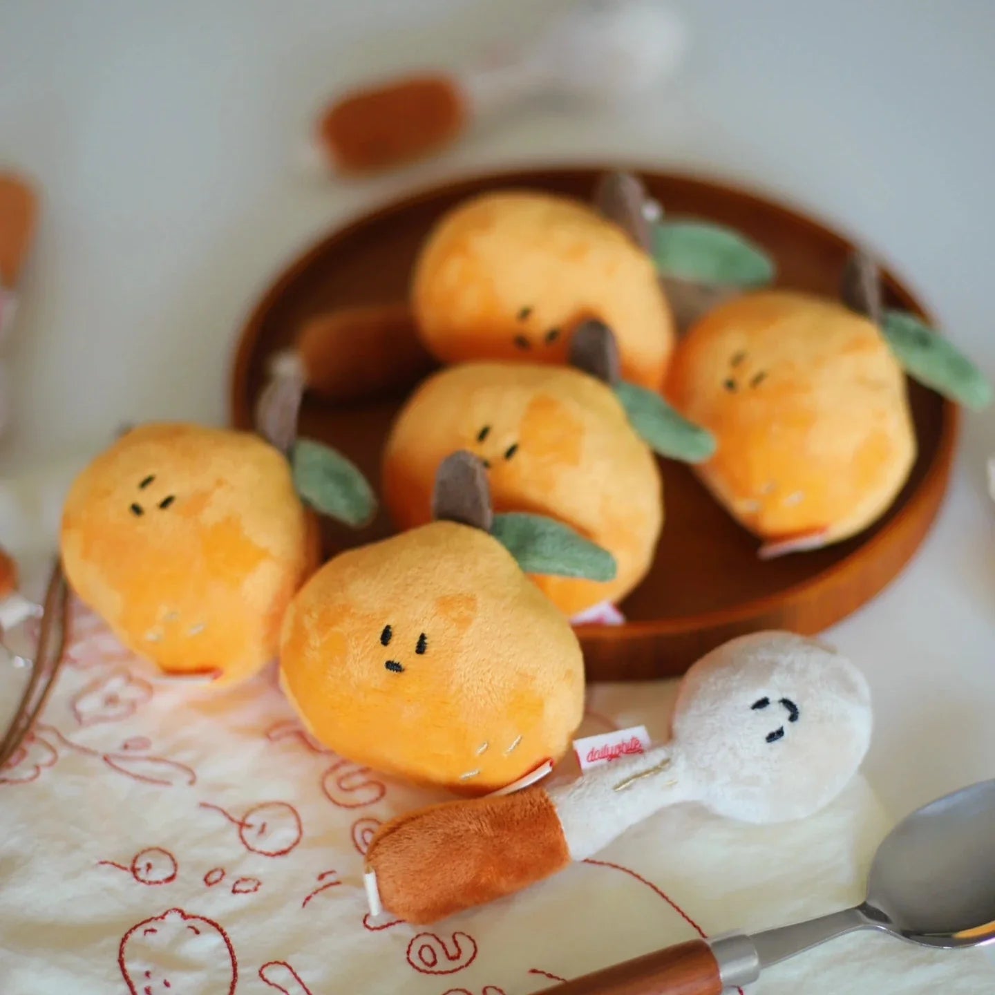 Daily White - Orange Bag Charm