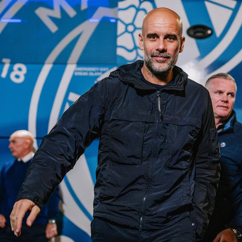 Pep Guardiola League 2025 Blue Hooded Jacket