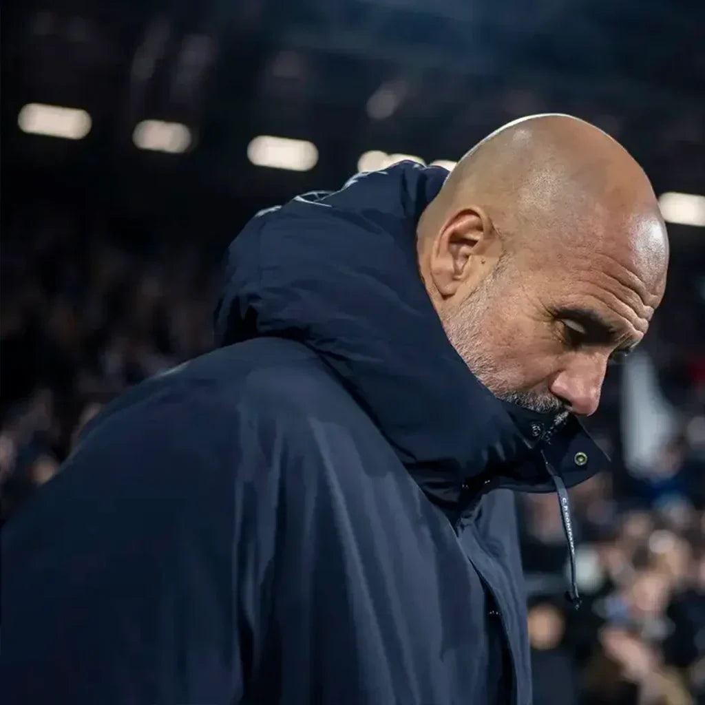 Pep Guardiola League 2025 Blue Hooded Jacket
