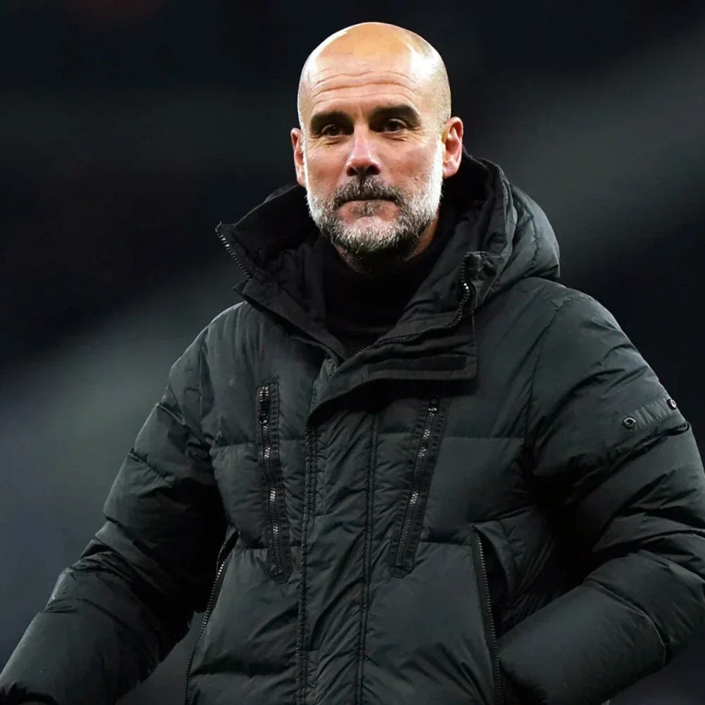 Pep Guardiola Black Puffer Coat