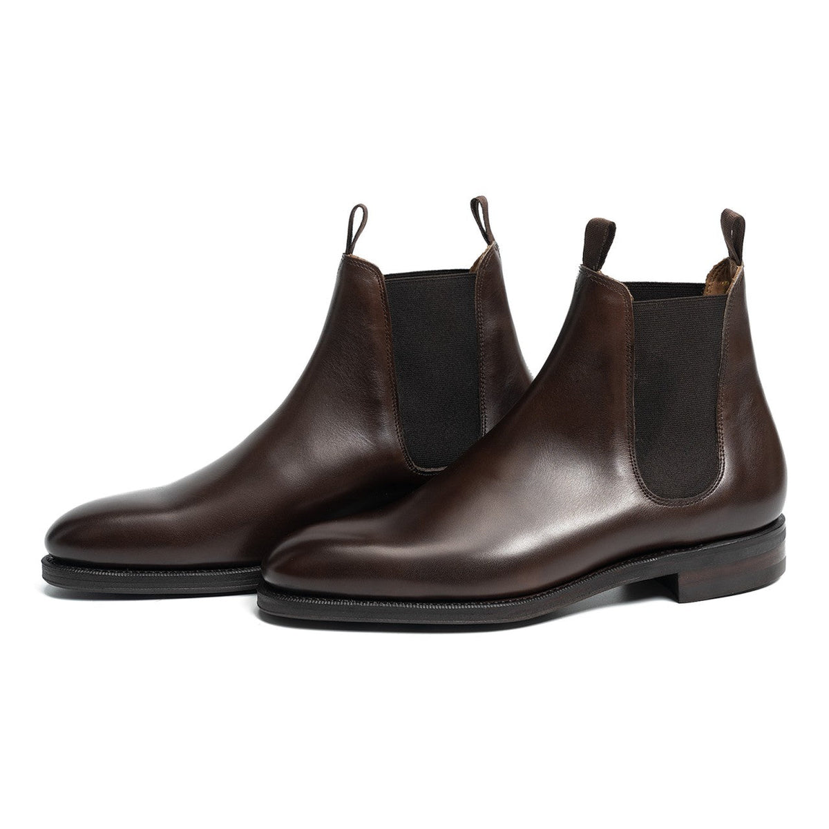 101050 - Dark Brown Calf Wholecut Chelsea Boot - E