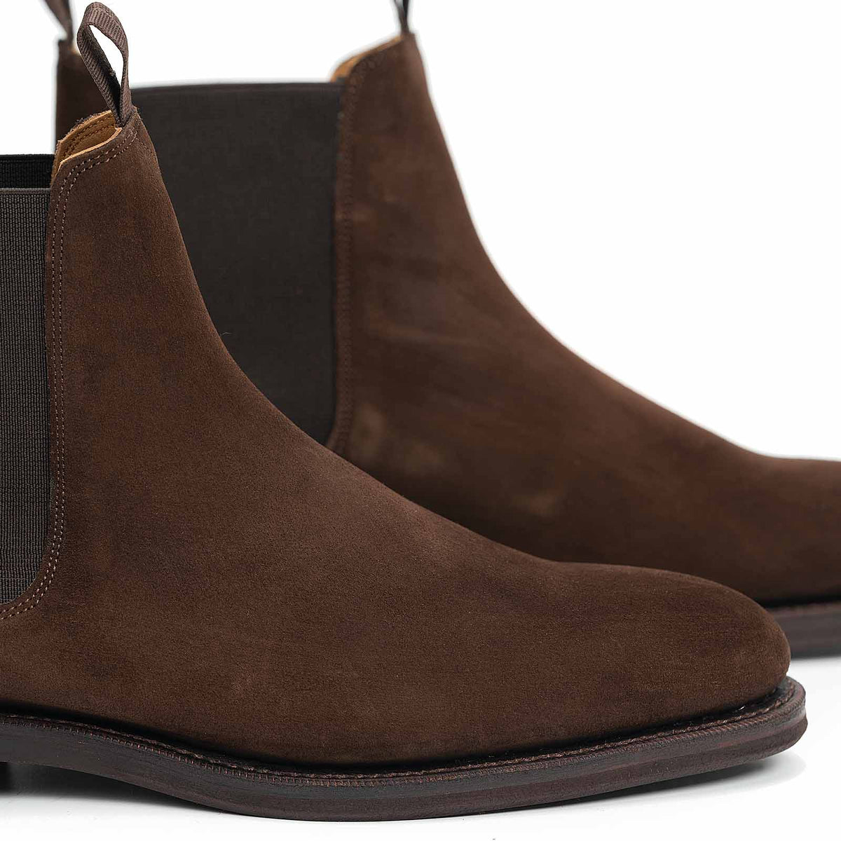 101050 - Brown Suede Wholecut Chelsea Boot - E