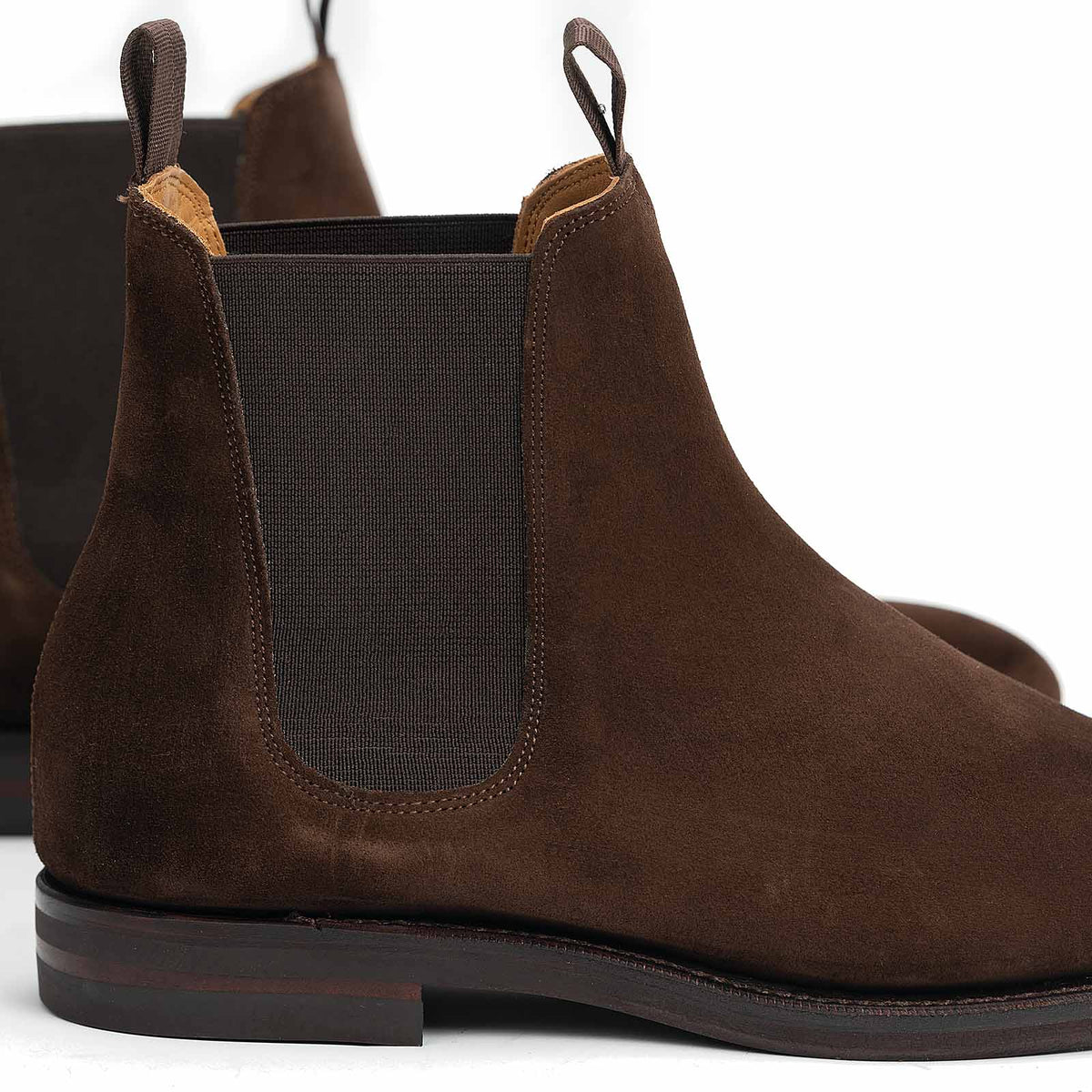 101050 - Brown Suede Wholecut Chelsea Boot - E