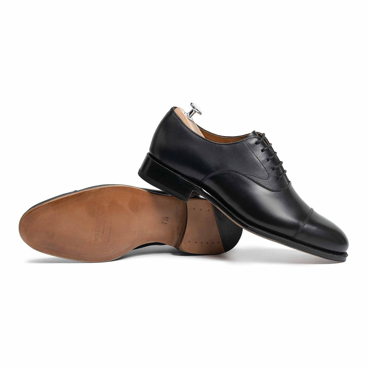 101198 - Black Calf Cap Toe Oxford - E