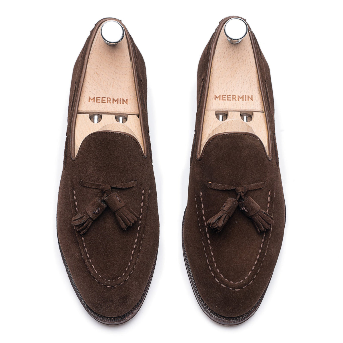 101381 - Brown Suede Tassel Loafer - E
