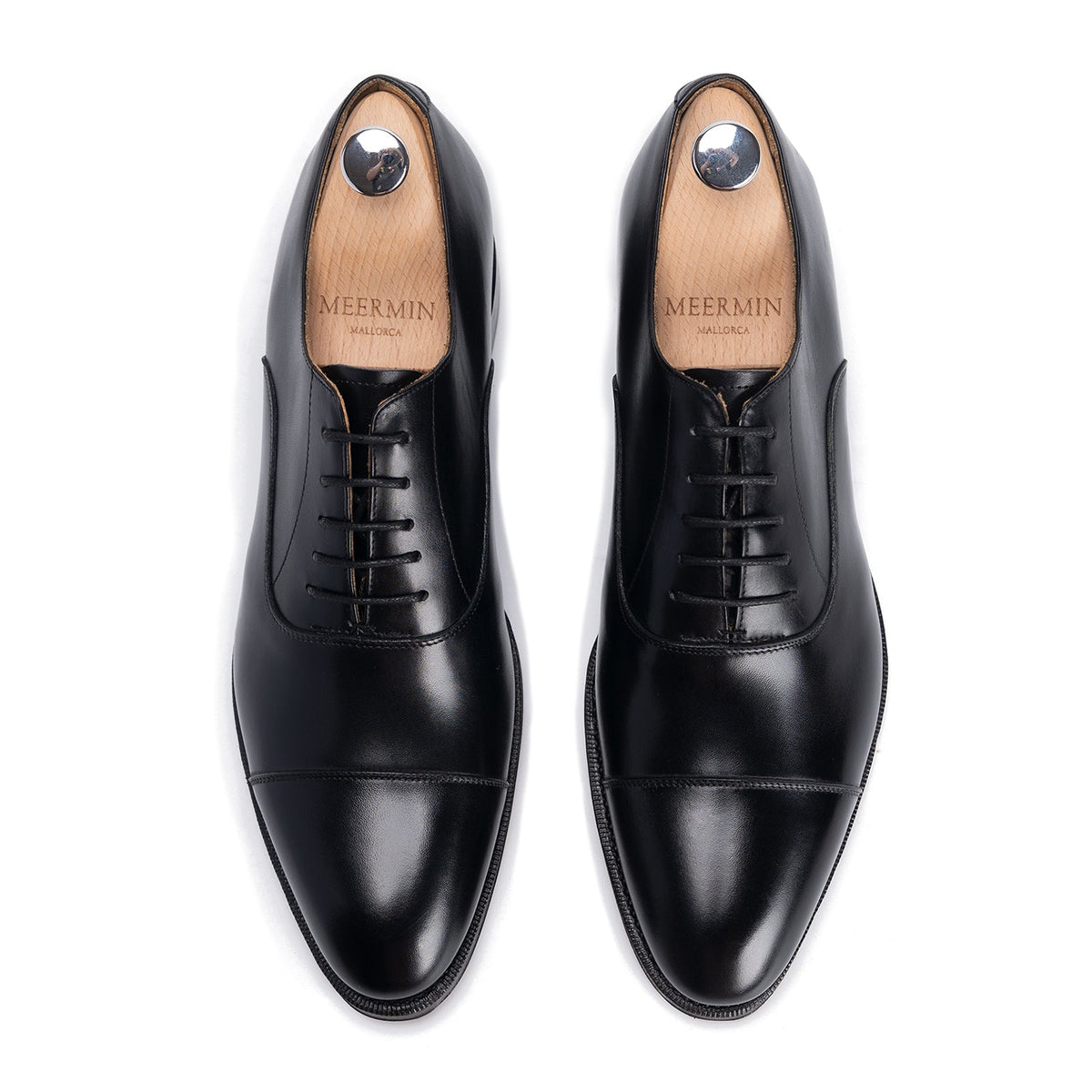102625 - Black Freudenberg Quarter Cap Toe Oxford - E