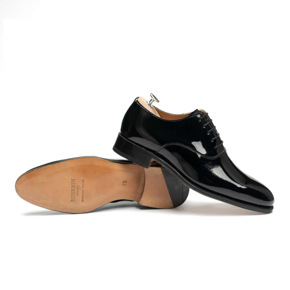 114450 - Black Patent Tuxedo Shoe - E