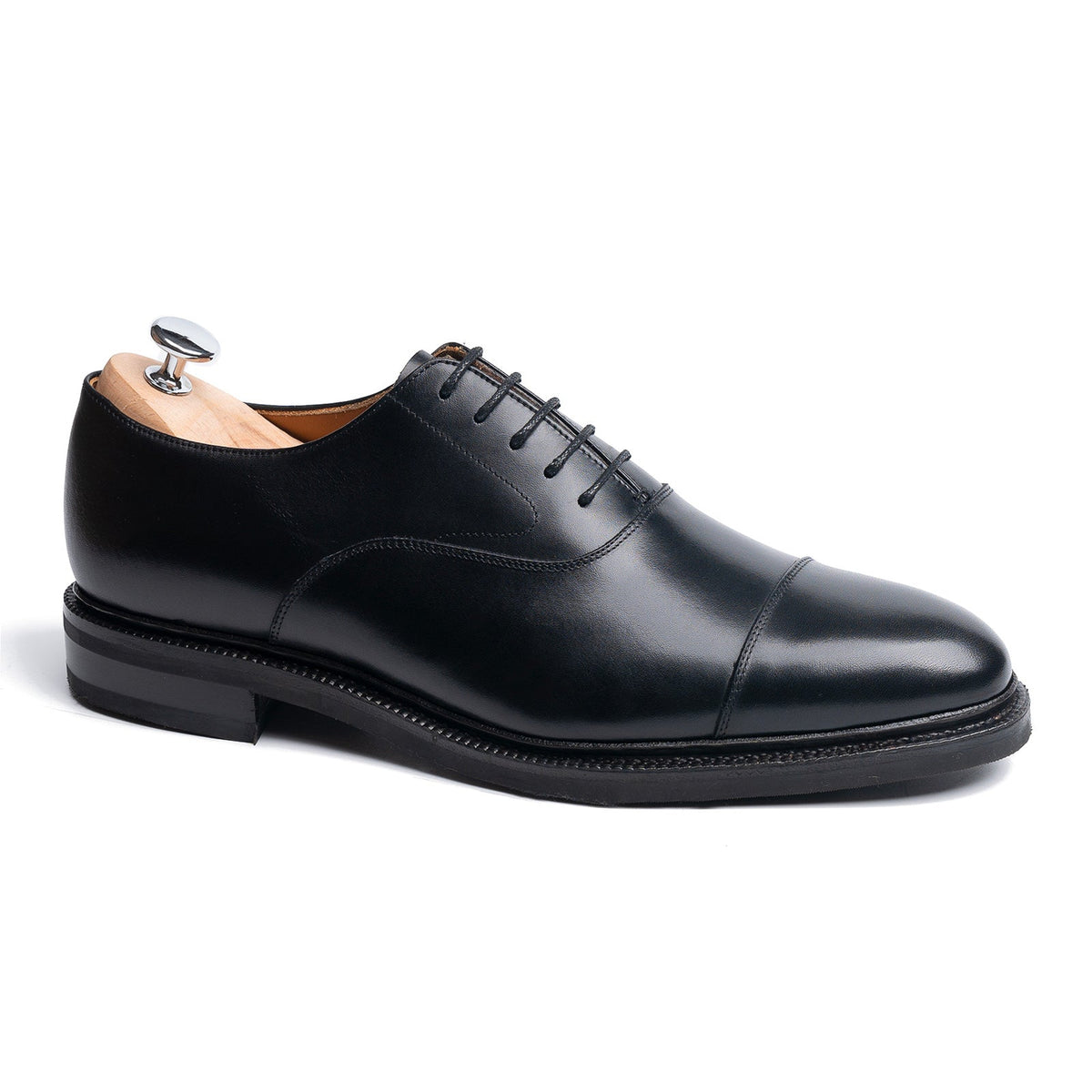 116660 - Black Calf Cap Toe Oxford - E (Ultraflex System)