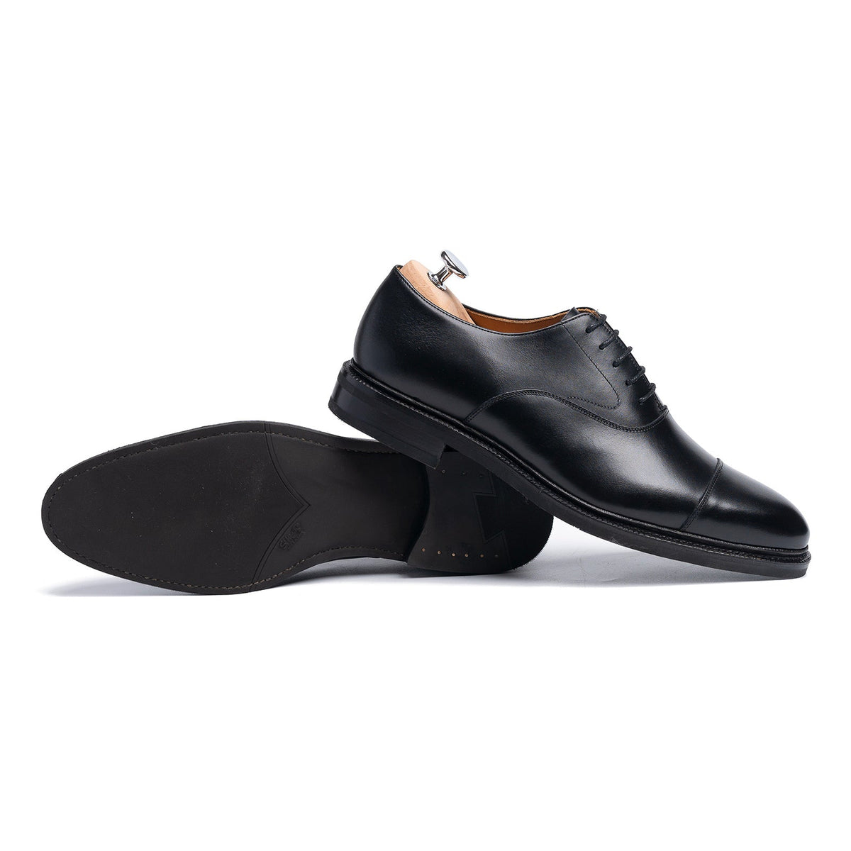 116660 - Black Calf Cap Toe Oxford - E (Ultraflex System)