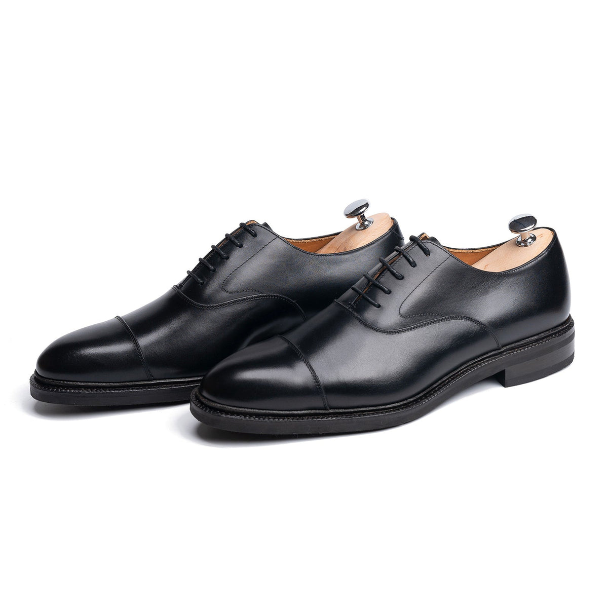 116660 - Black Calf Cap Toe Oxford - E (Ultraflex System)