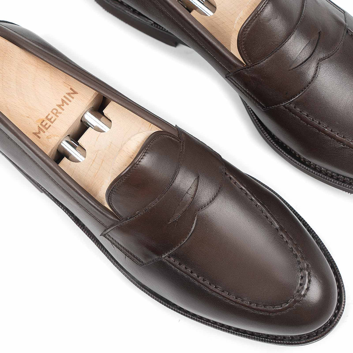 514045 - Brown Silkcalf Penny Loafer - E