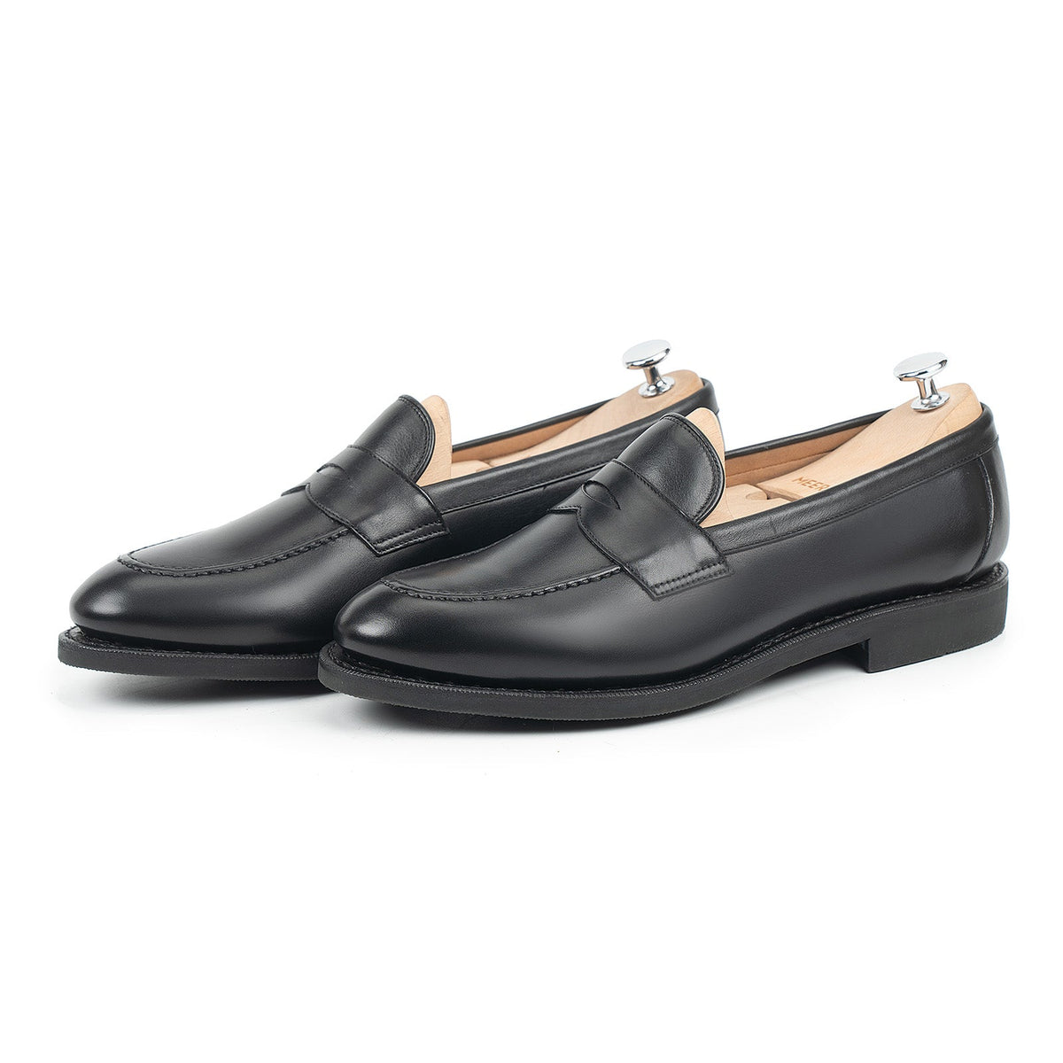 514045 - Black Silkcalf Penny Loafer - E