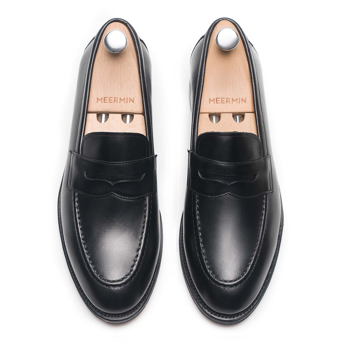 514084 - Black Calf Penny Loafer - E