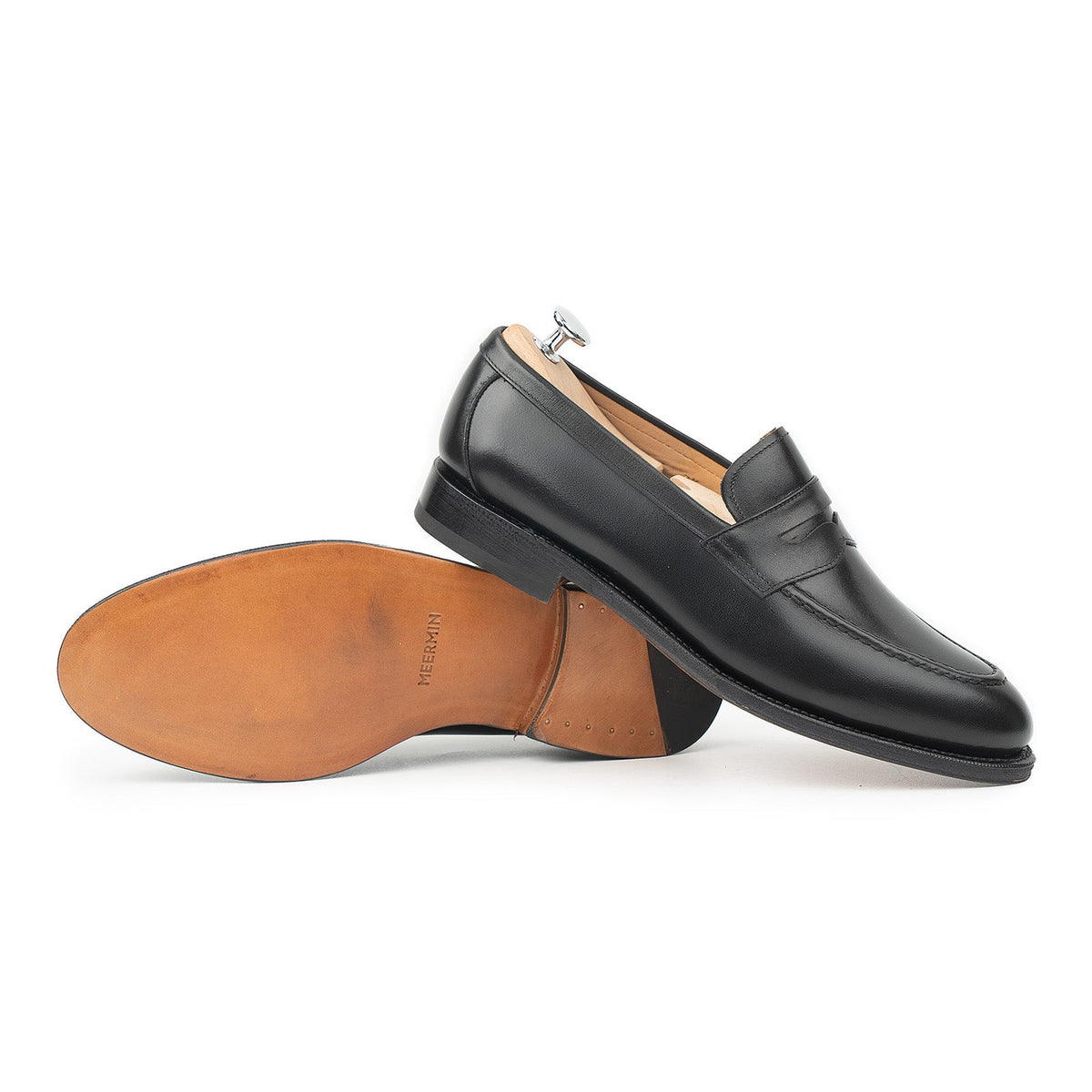 514084 - Black Calf Penny Loafer - E