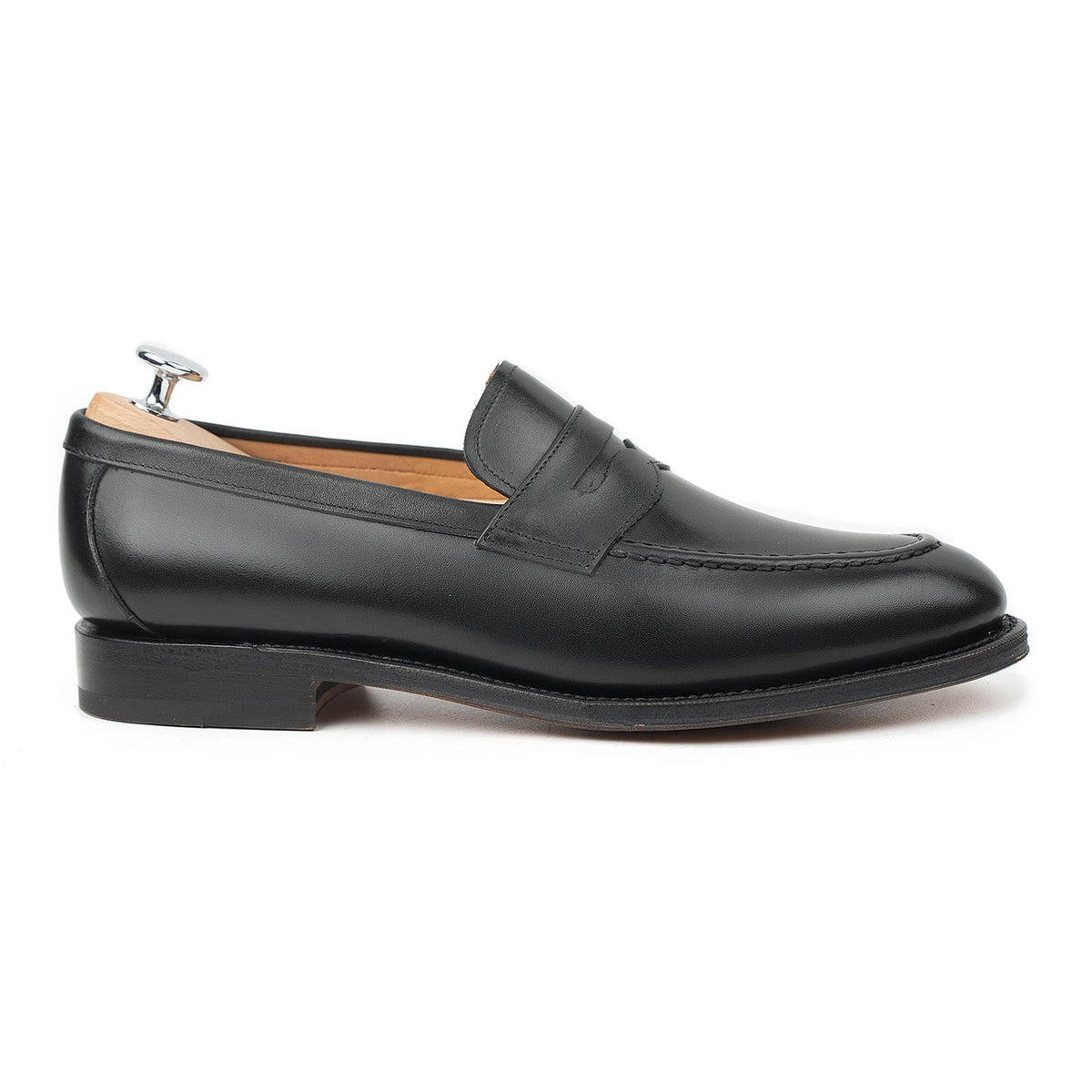 514084 - Black Calf Penny Loafer - E